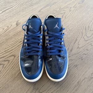 Jordan 1 Low SE Craft Obsidian French Blue Ashen Slate White Men’s size 12